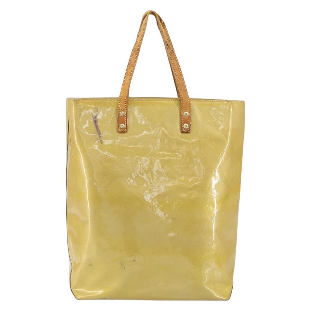 LOUIS VUITTON Monogram Vernis Reade MM Hand Bag Beige M91141 LV Auth ti3516 - Picture 2 of 16